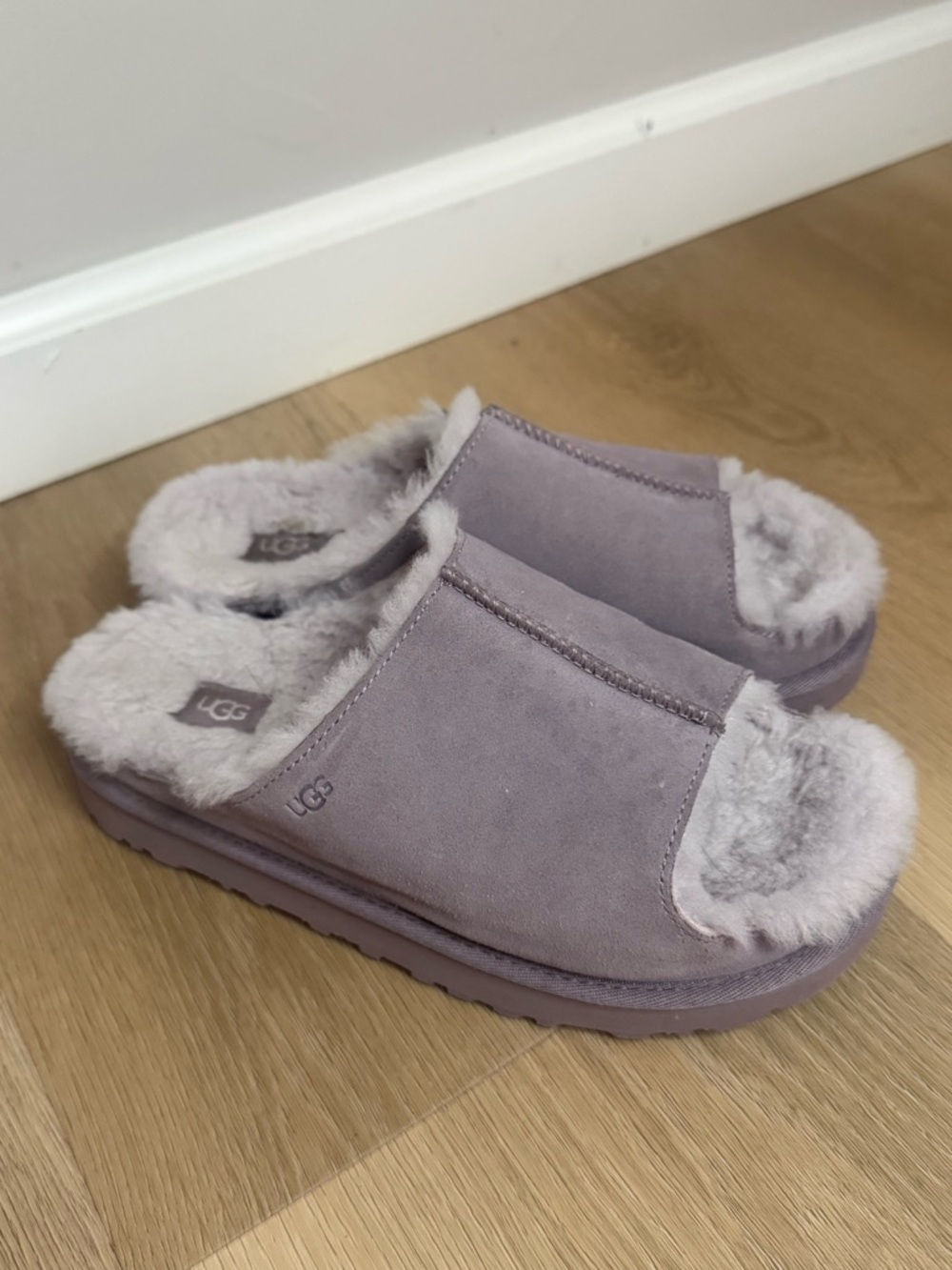 UGG Greenport Slide Sugarplum Purple Suede Women’s 7